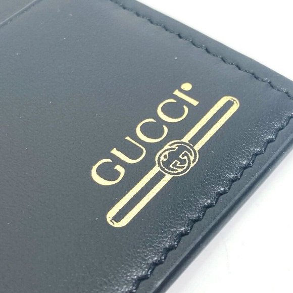 GUCCI logo name card holder Pass case Card Case - Picture 10 of 16